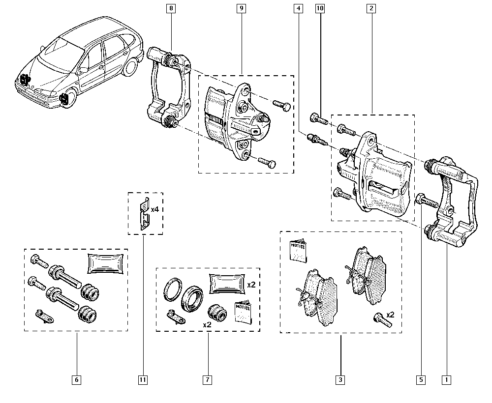 RENAULT TRUCKS 4102 745 31R - Disk əyləc pedləri üçün aksesuar dəsti furqanavto.az