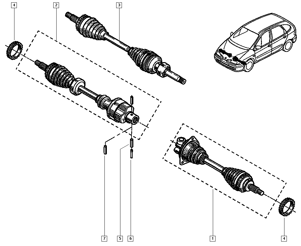 AUDI 7700112116 - Birləşmə dəsti, ötürücü val furqanavto.az