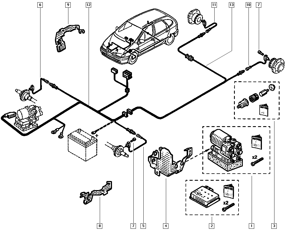 DACIA 7700429113 - Sensor, təkər sürəti furqanavto.az