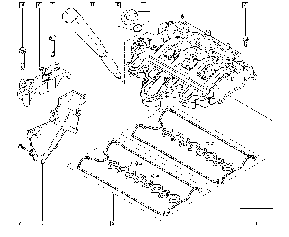 RENAULT TRUCKS 77 01 472 450 - Conta dəsti, silindr baş örtüyü furqanavto.az