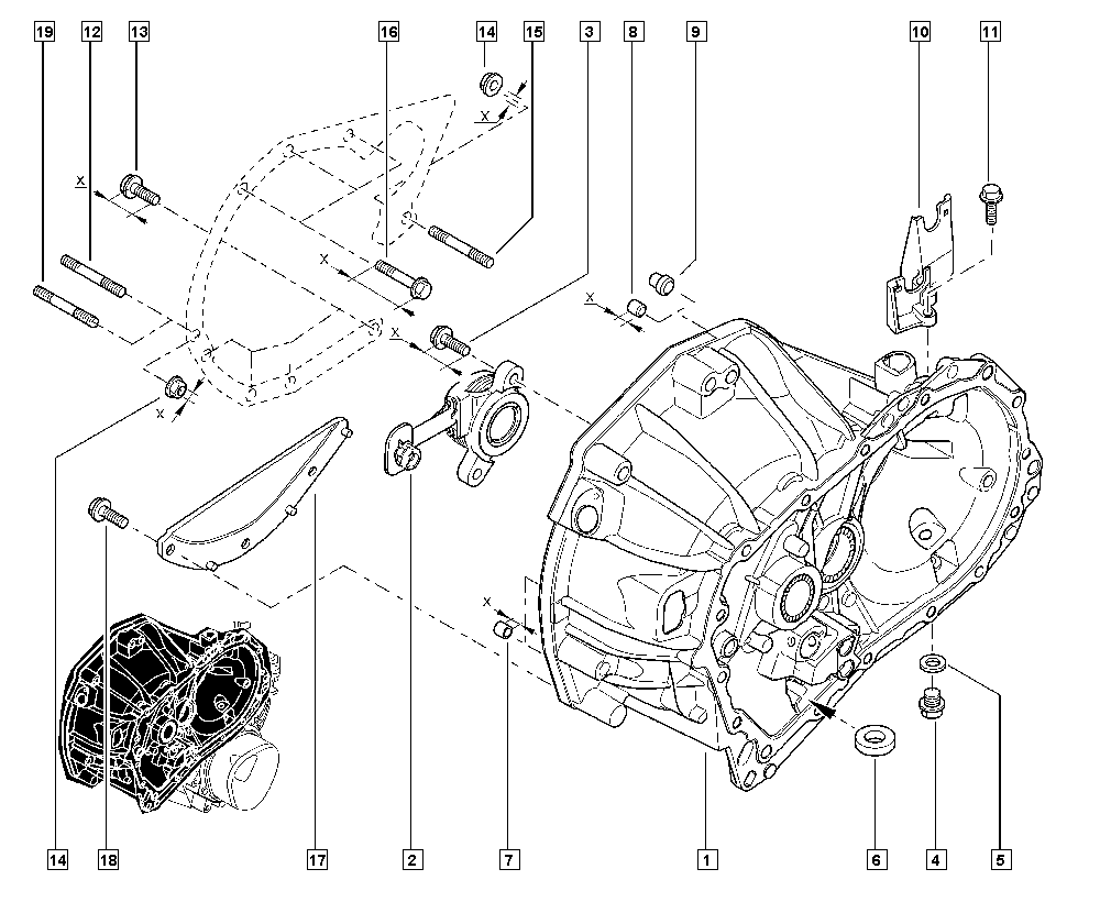 DACIA 306205482R - Mərkəzi Qullu Silindr, mufta furqanavto.az