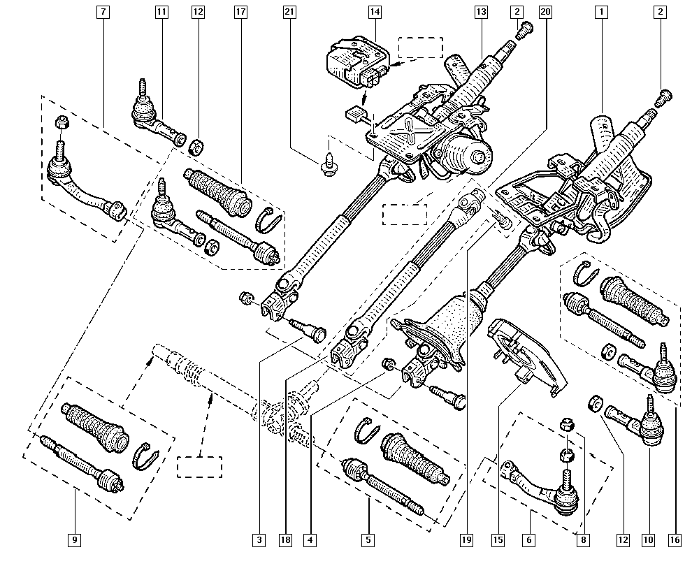 RENAULT 77 01 476 763 - Bağlama çubuğunun sonu furqanavto.az