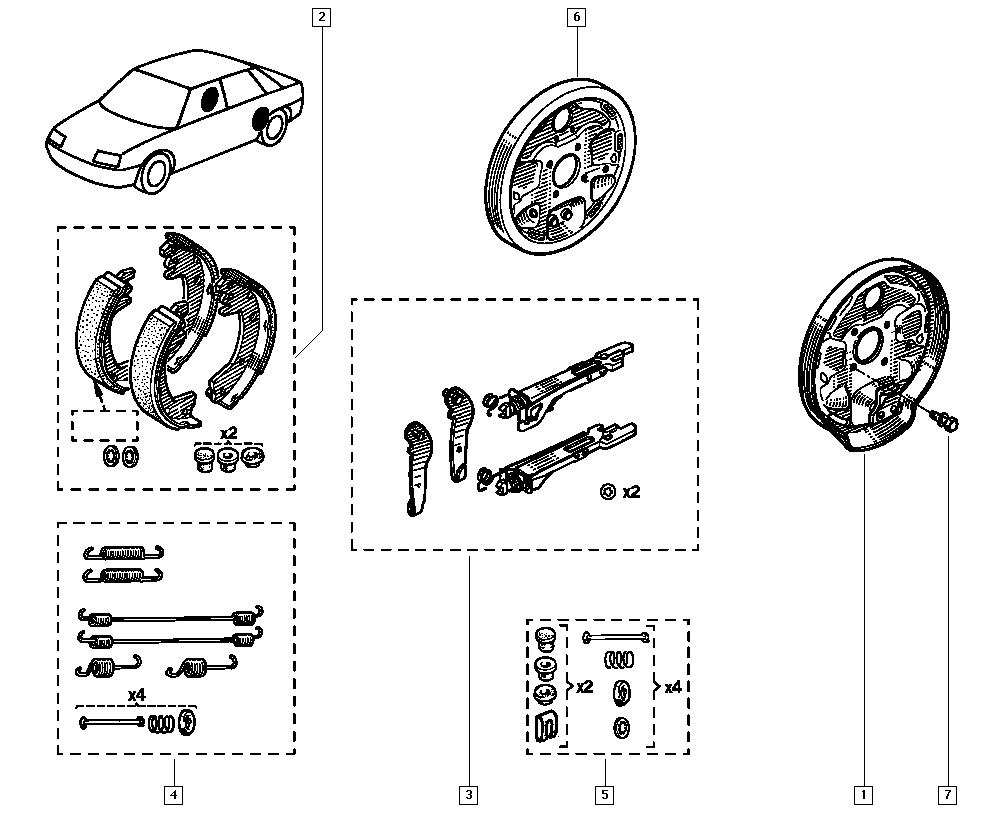 RENAULT 7701349780 - Əyləc Başlığı Dəsti furqanavto.az