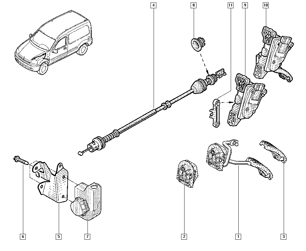 RENAULT 82 00 699 691 - Qaz pedalı dəsti furqanavto.az