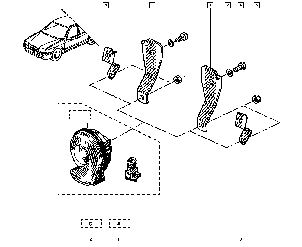 RENAULT 77 01 036 252 - Solenoid açarı, başlanğıc furqanavto.az