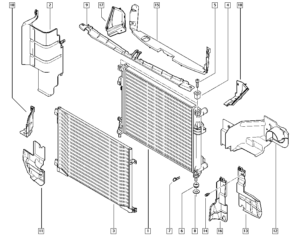 RENAULT 77 00 312 899 - Radiator, mühərrikin soyudulması furqanavto.az