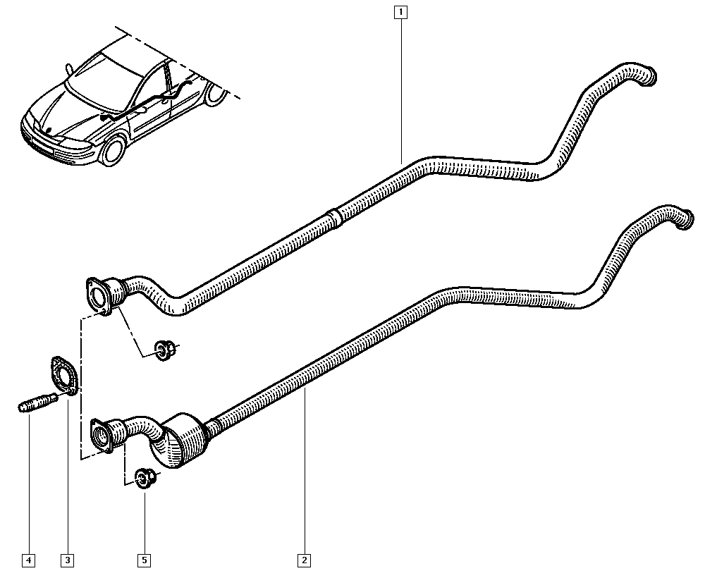 RENAULT 82 00 005 279 - Conta, egzoz borusu furqanavto.az