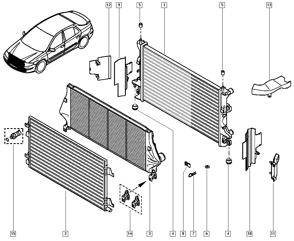 OM 8200008763 - Kondenser, kondisioner furqanavto.az