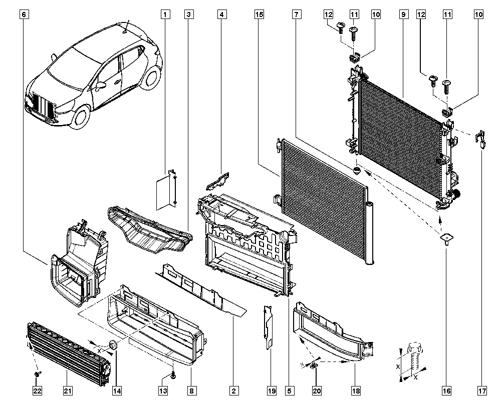 DACIA 921006843R - Kondenser, kondisioner furqanavto.az