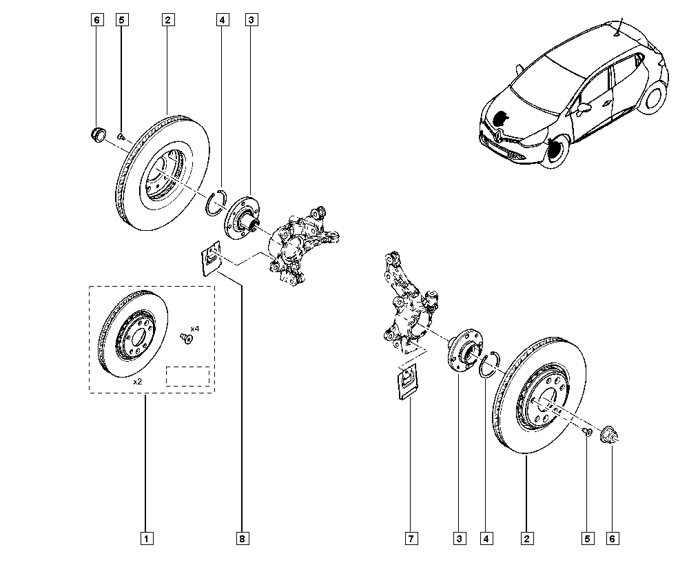 RENAULT 402140003R - Təkər qovşağı, podşipnik dəsti furqanavto.az