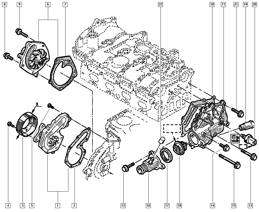 RENAULT 7703002661 - Vaxt zəncirinin dəsti furqanavto.az