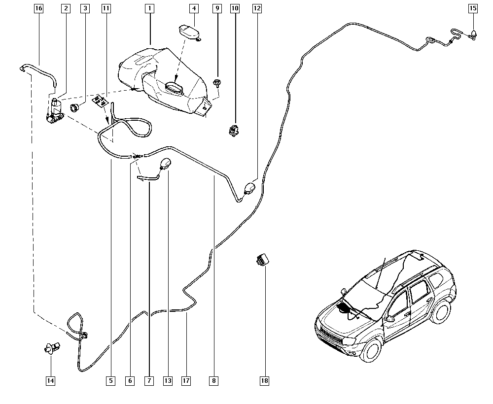 NISSAN 60015-49444 - Su nasosu, pəncərələrin təmizlənməsi furqanavto.az