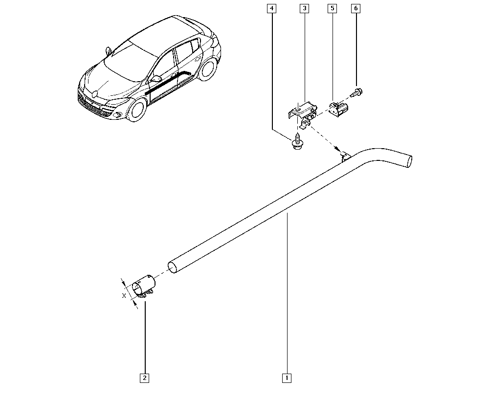 RENAULT 206500001R - Dəstək kol, stabilizator furqanavto.az