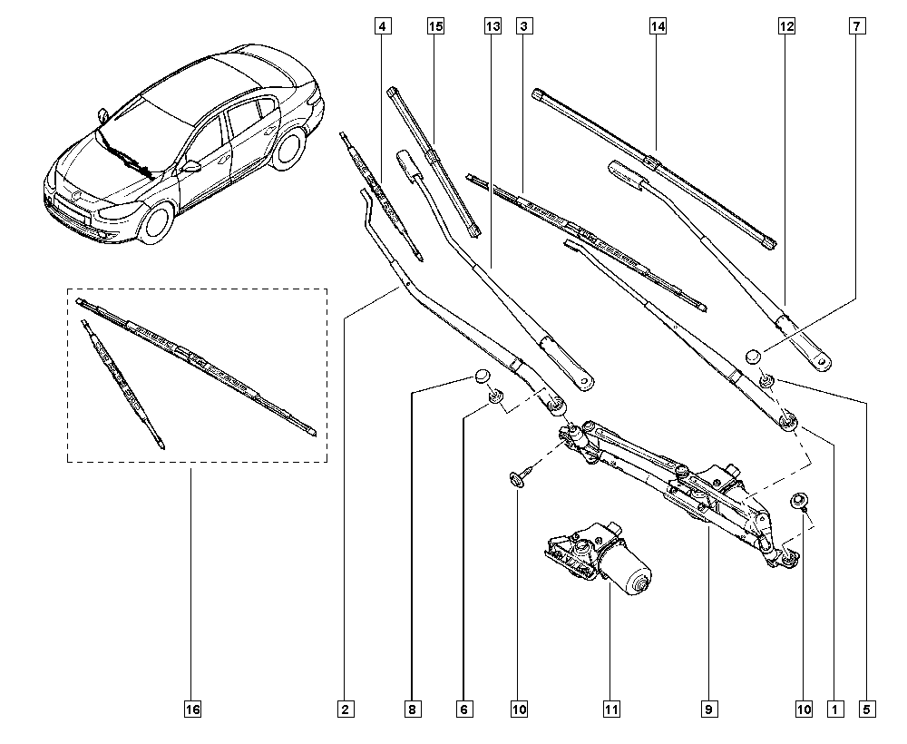 RENAULT 288901987R - Sülən Bıçağı furqanavto.az