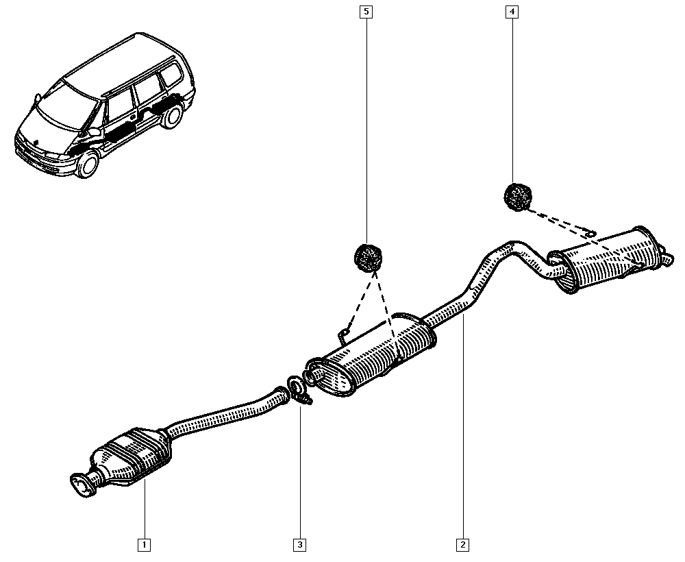 RENAULT 60 25 308 327 - Boru birləşdiricisi, egzoz sistemi furqanavto.az