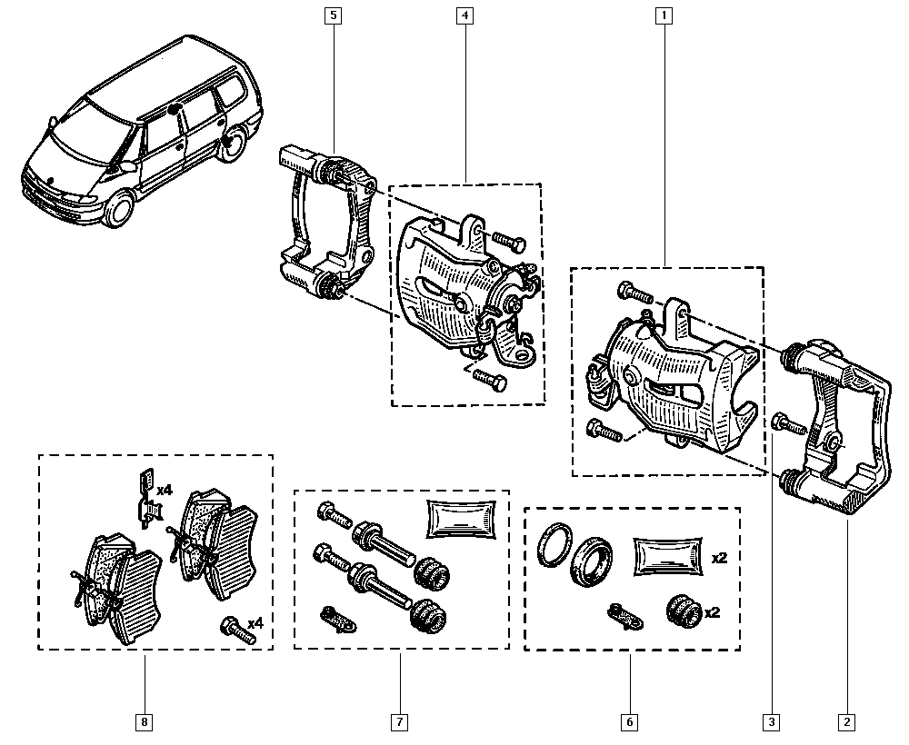 FORD 6025371650 - Əyləc altlığı dəsti, əyləc diski furqanavto.az