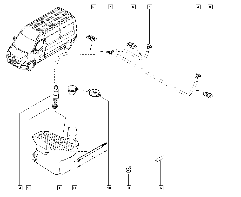 DACIA 8200 246 091 - Su nasosu, pəncərələrin təmizlənməsi furqanavto.az