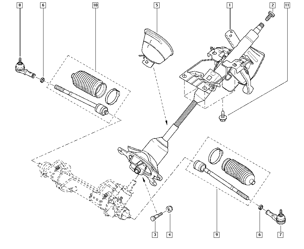 NISSAN 7701474493 - Bağlama çubuğunun sonu furqanavto.az