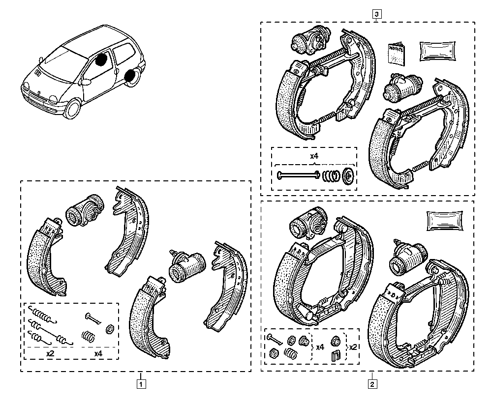 RENAULT 7701205098 - Əyləc Başlığı Dəsti furqanavto.az