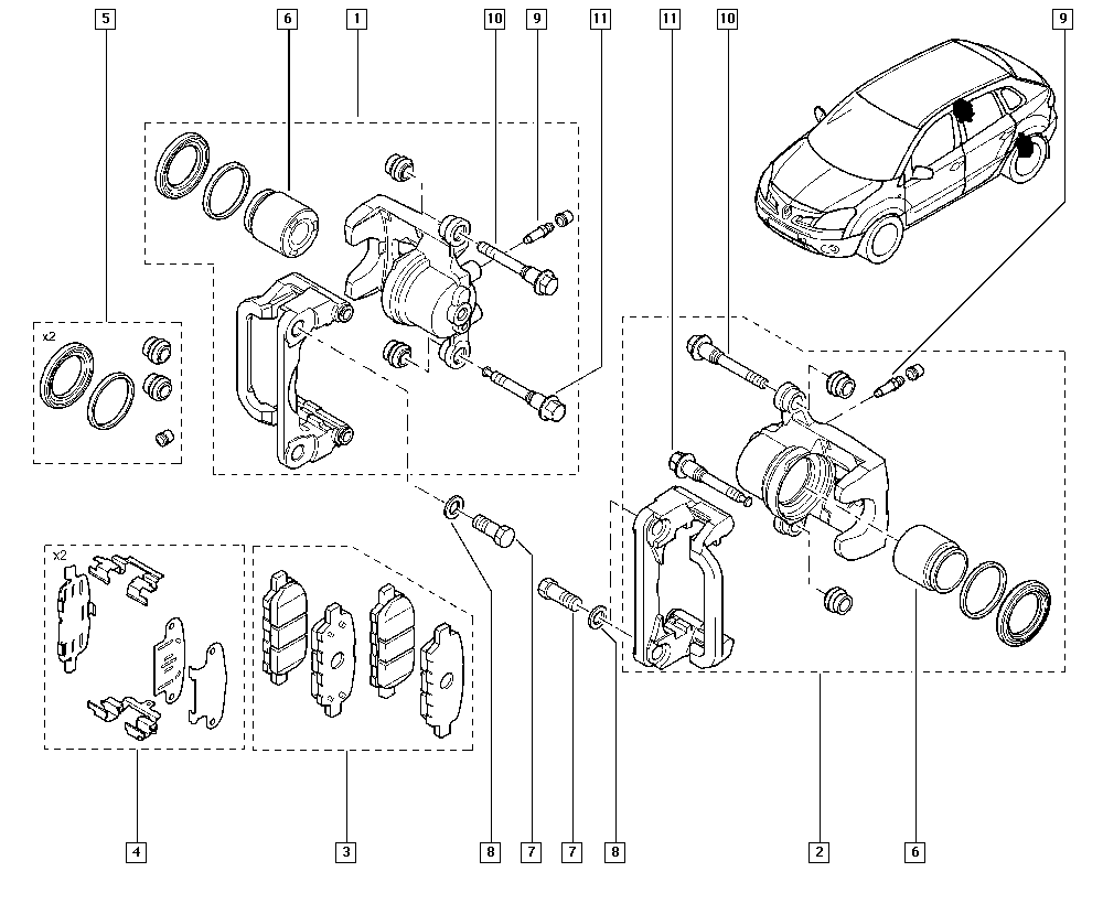 NISSAN D4080EG50C - Disk əyləc pedləri üçün aksesuar dəsti furqanavto.az