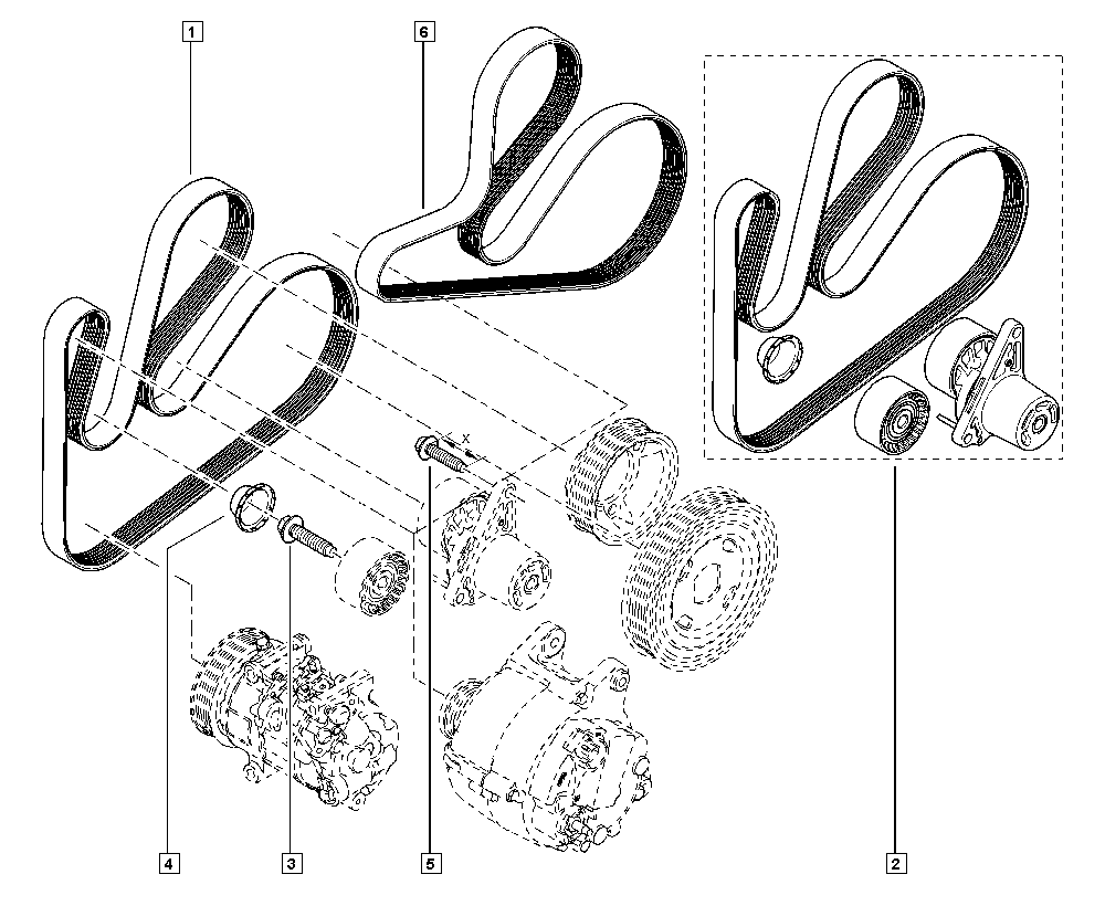 Opel 117206430R - V-yivli kəmər furqanavto.az