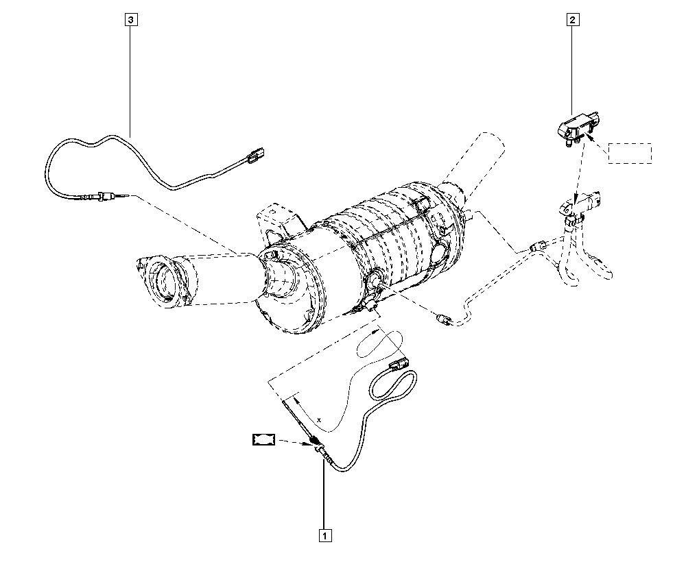 RENAULT 22 64 093 14R - Sensor, işlənmiş qazın temperaturu furqanavto.az