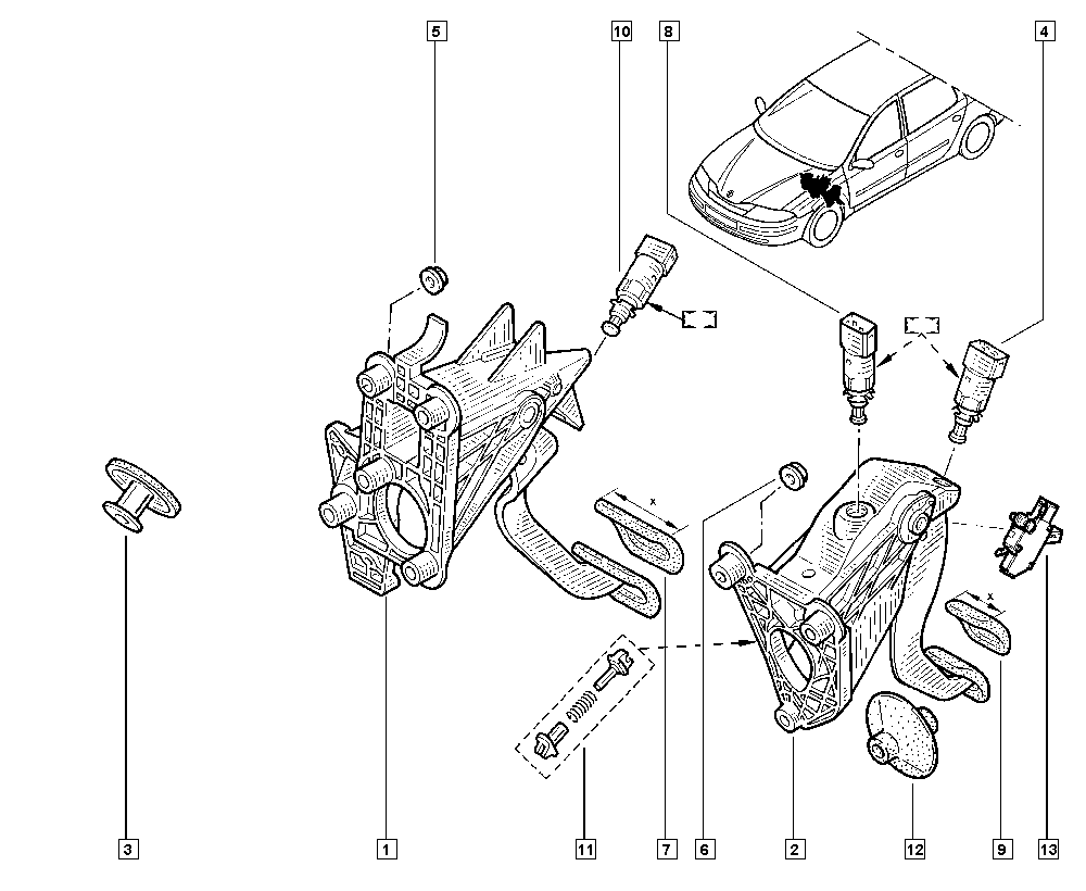 DACIA 82 00 276 360 - Açar, muftaya nəzarət (mühərrikin vaxtı) furqanavto.az