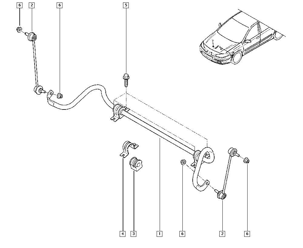 NISSAN 8200 661 217 - Çubuq / Strut, stabilizator furqanavto.az