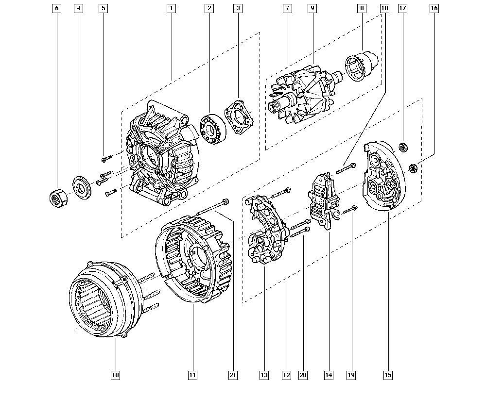 RENAULT 6001548082 - Alternator furqanavto.az