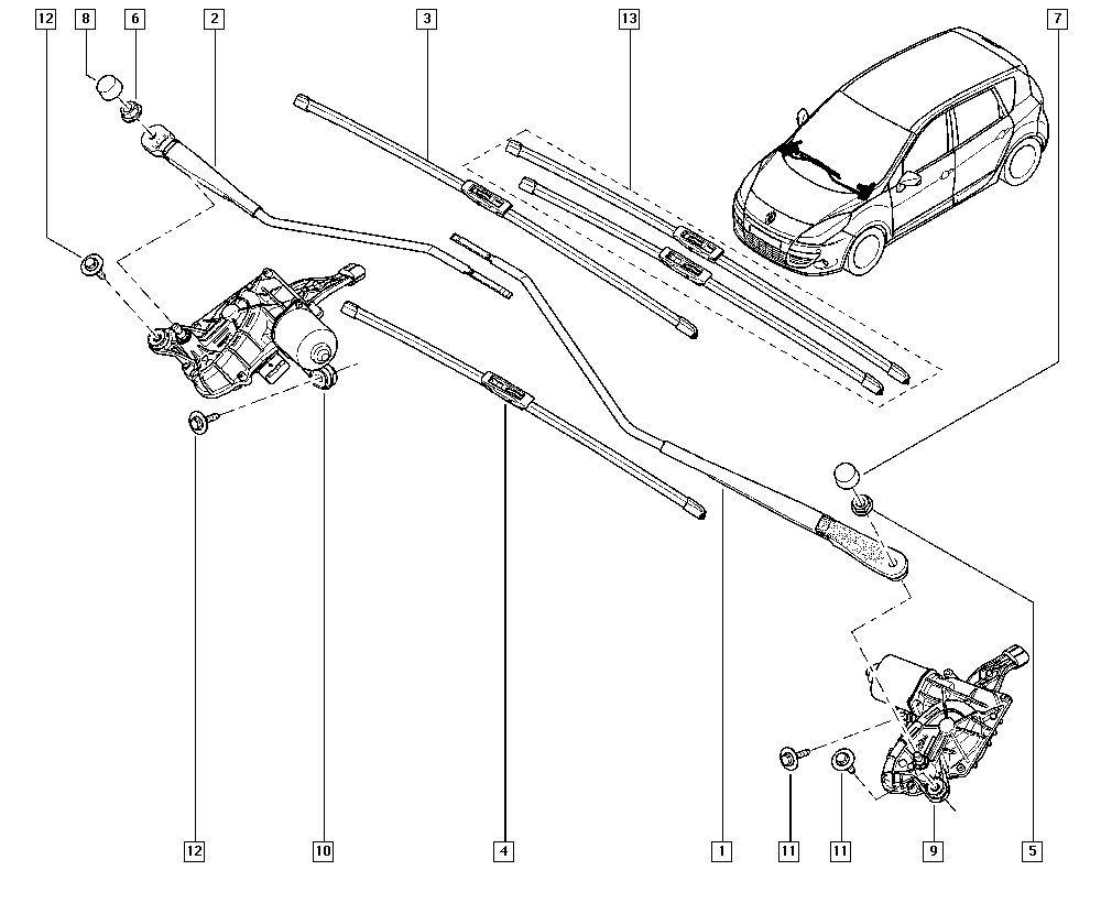 RENAULT 28 89 014 21R - Sülən Bıçağı furqanavto.az