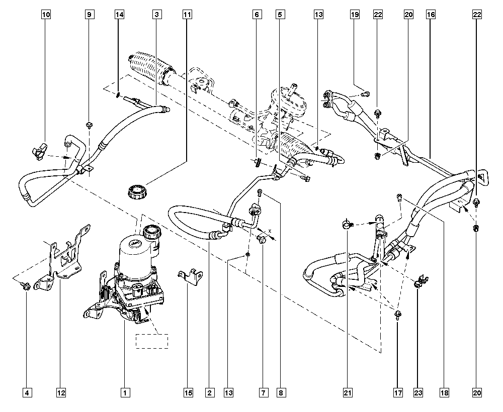 DACIA 4911 077 73R - Hidravlik nasos, sükan sistemi furqanavto.az