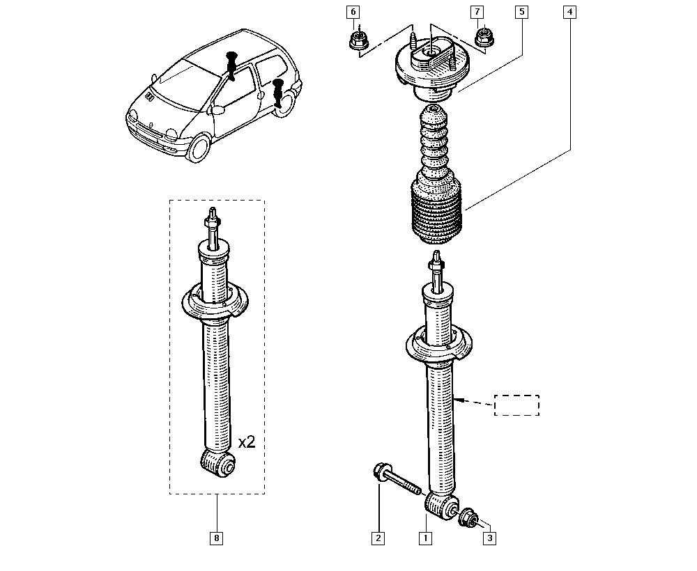 RENAULT 562108040R - Amortizator furqanavto.az