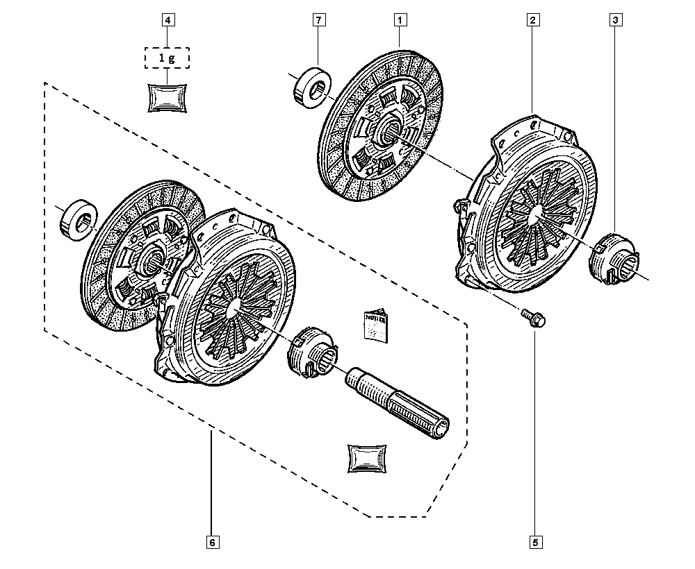 RENAULT 77 01 467 224 - Debriyaj dəsti furqanavto.az