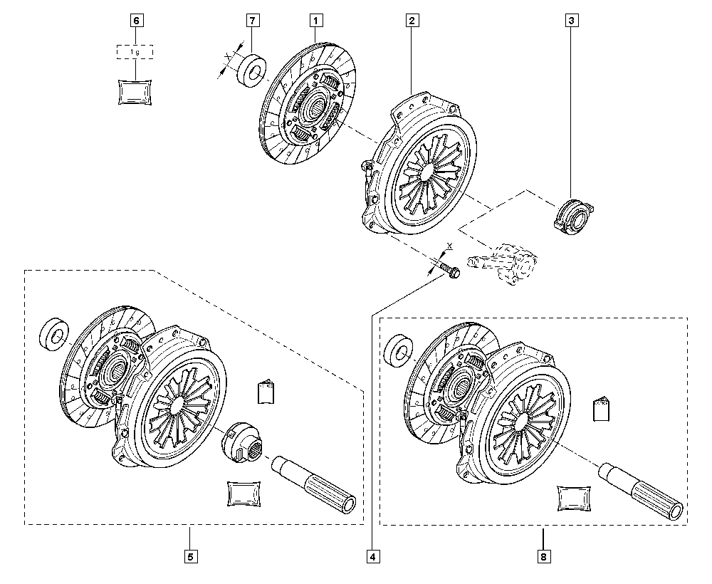 DACIA 82 00 187 171 - Debriyaj dəsti furqanavto.az