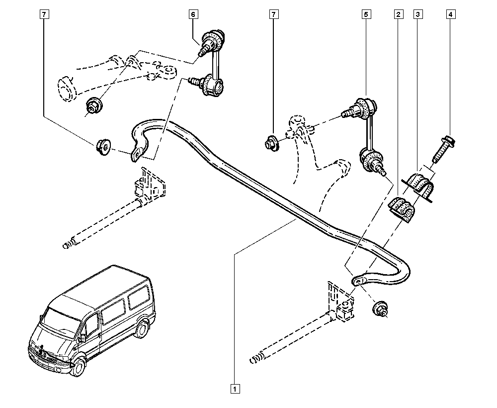 RENAULT TRUCKS 8200713523 - Çubuq / Strut, stabilizator furqanavto.az