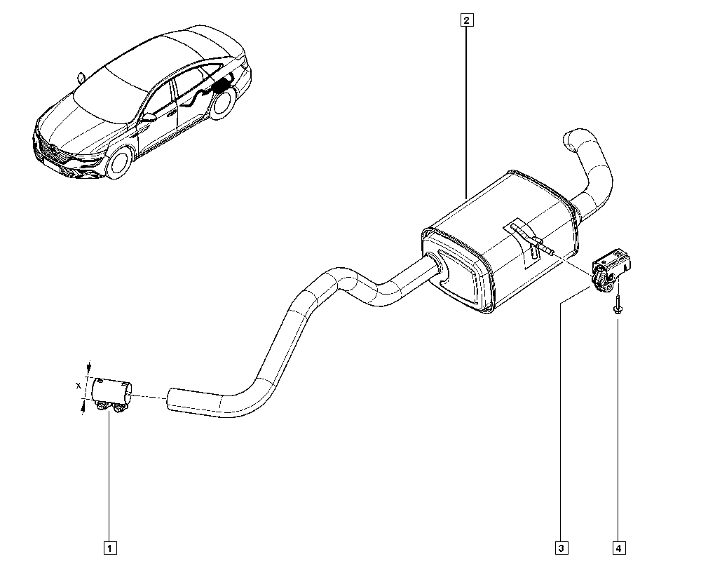 RENAULT 82 00 661 296 - Boru birləşdiricisi, egzoz sistemi furqanavto.az