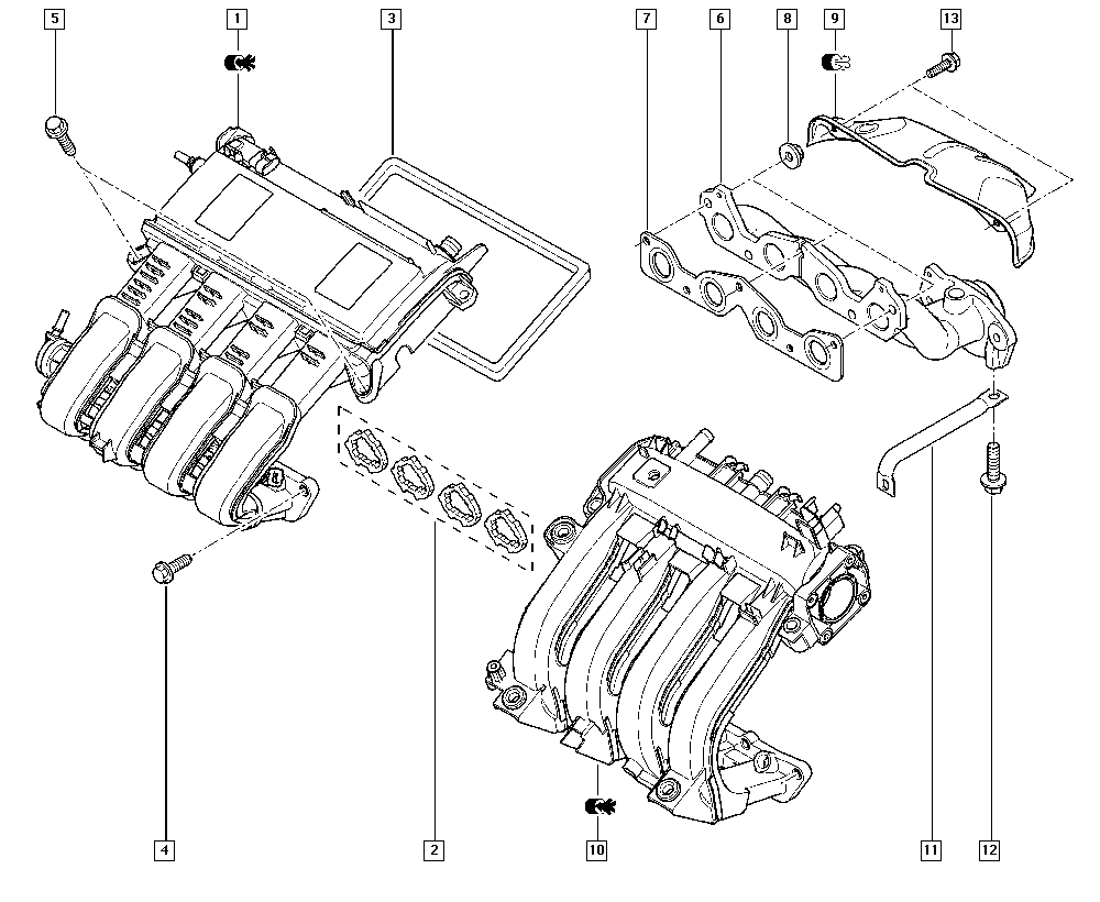 DACIA 8200310867 - Conta, egzoz manifoldu furqanavto.az