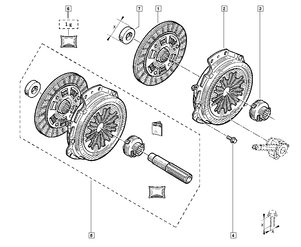 RENAULT 77 01 475 725 - Debriyaj dəsti furqanavto.az