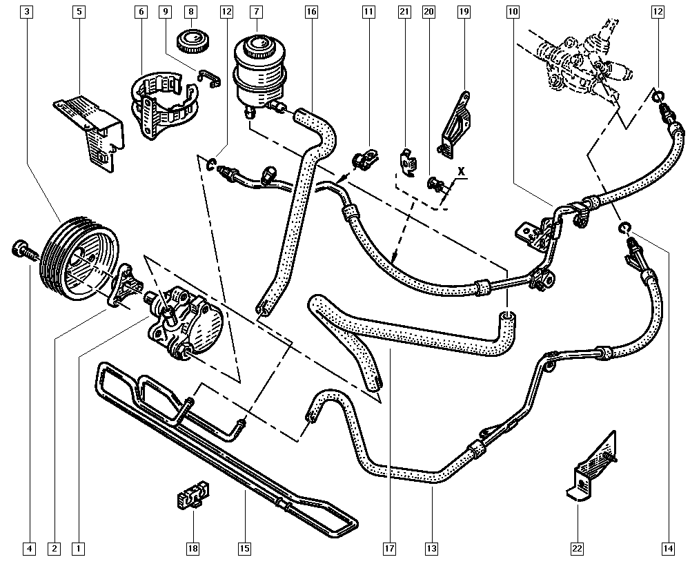 OM 7700419156 - Hidravlik nasos, sükan sistemi furqanavto.az