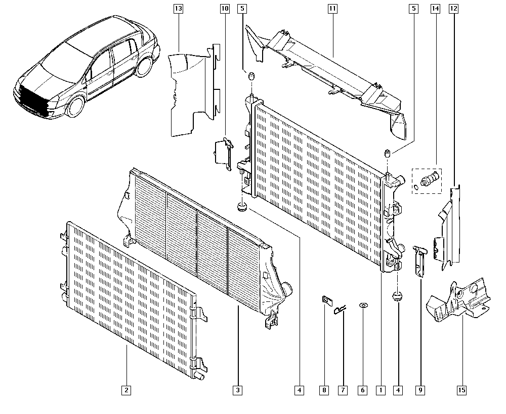 RENAULT TRUCKS 8200033732 - Intercooler, şarj cihazı furqanavto.az