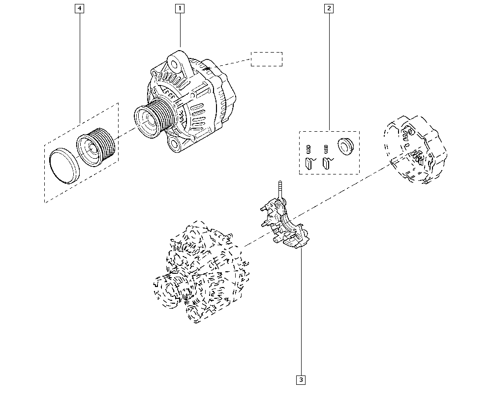 RENAULT TRUCKS 7701066401 - Kasnak, alternator, sərbəst dönərli mufta furqanavto.az