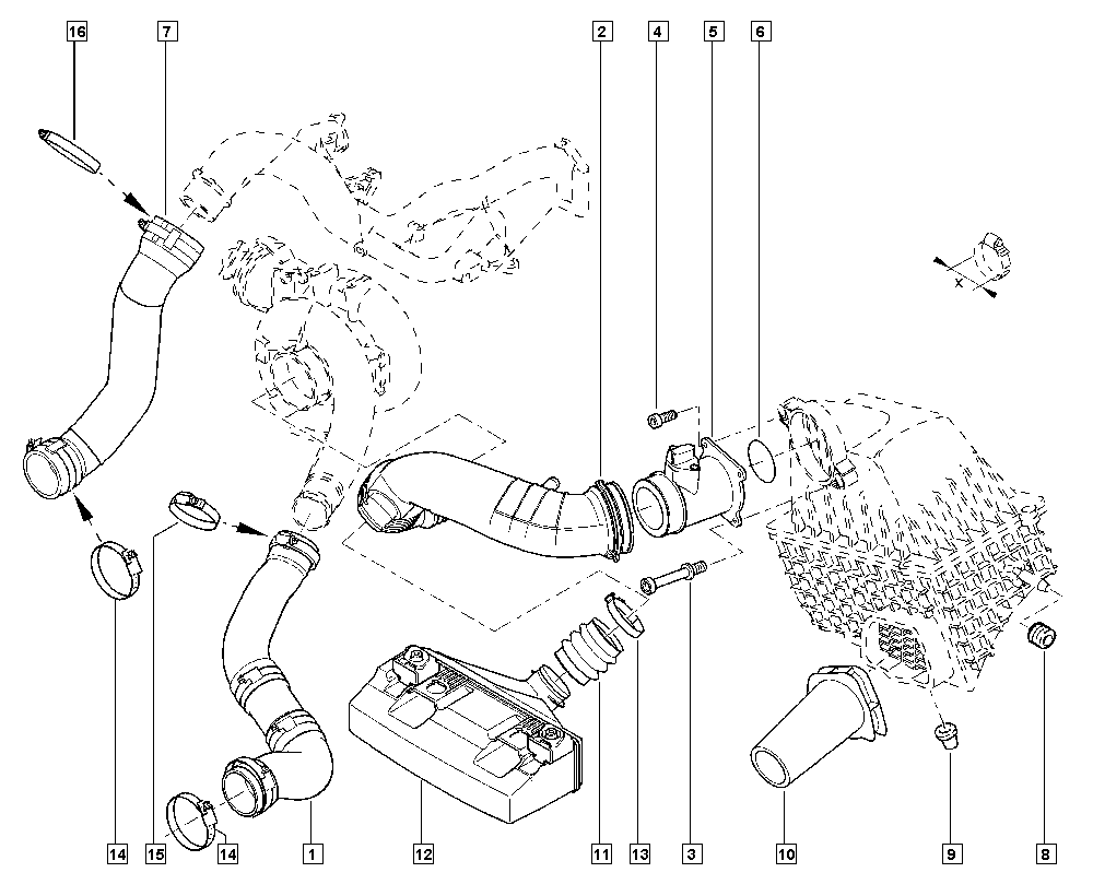 RENAULT 82 00 312 227 - Hava Kütləsi Sensoru furqanavto.az