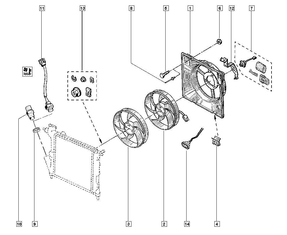 RENAULT TRUCKS 77 00 782 503 - Temperatur açarı, radiator/kondisioner ventilyatoru furqanavto.az