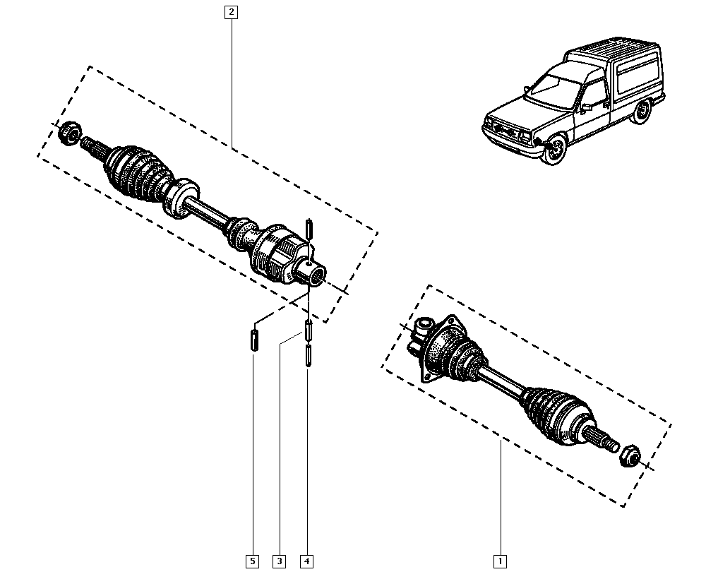 RENAULT 7701351194 - Sürücü mili furqanavto.az