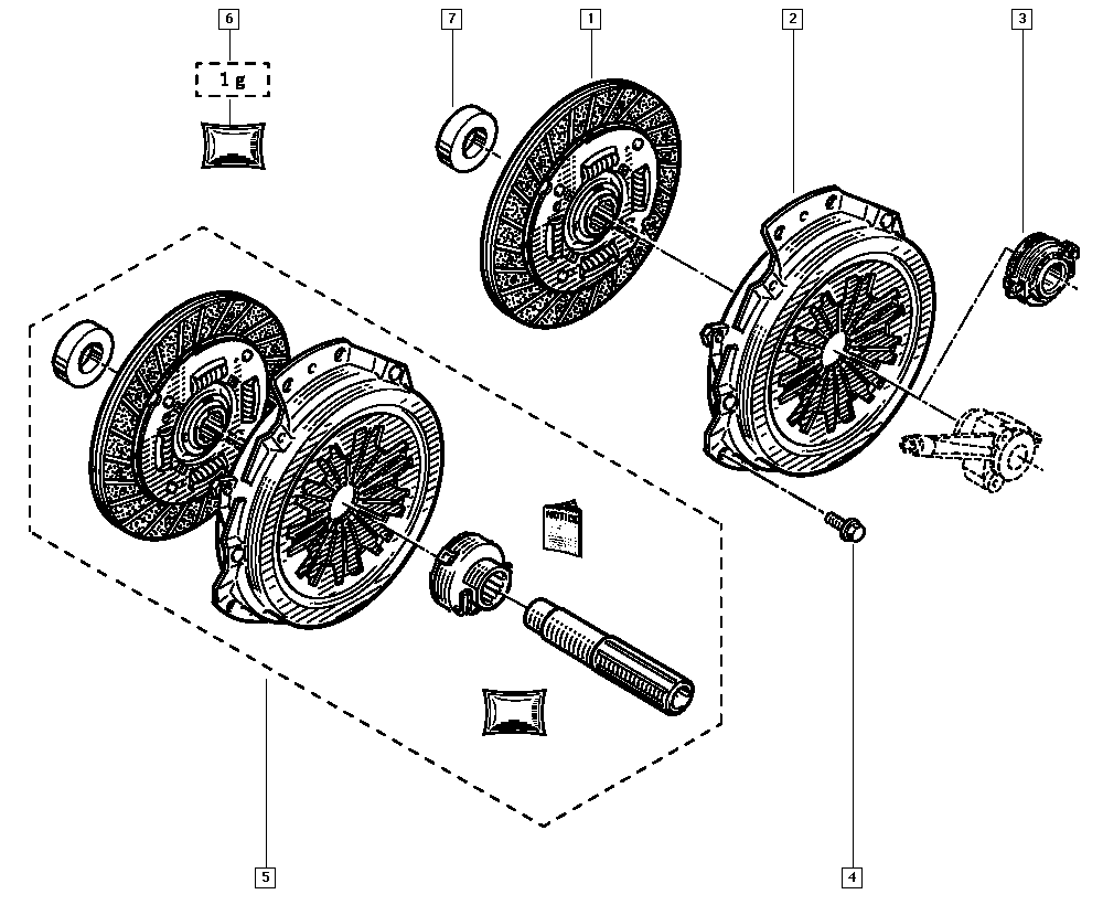 RENAULT 77 01 468 869 - Debriyaj dəsti furqanavto.az