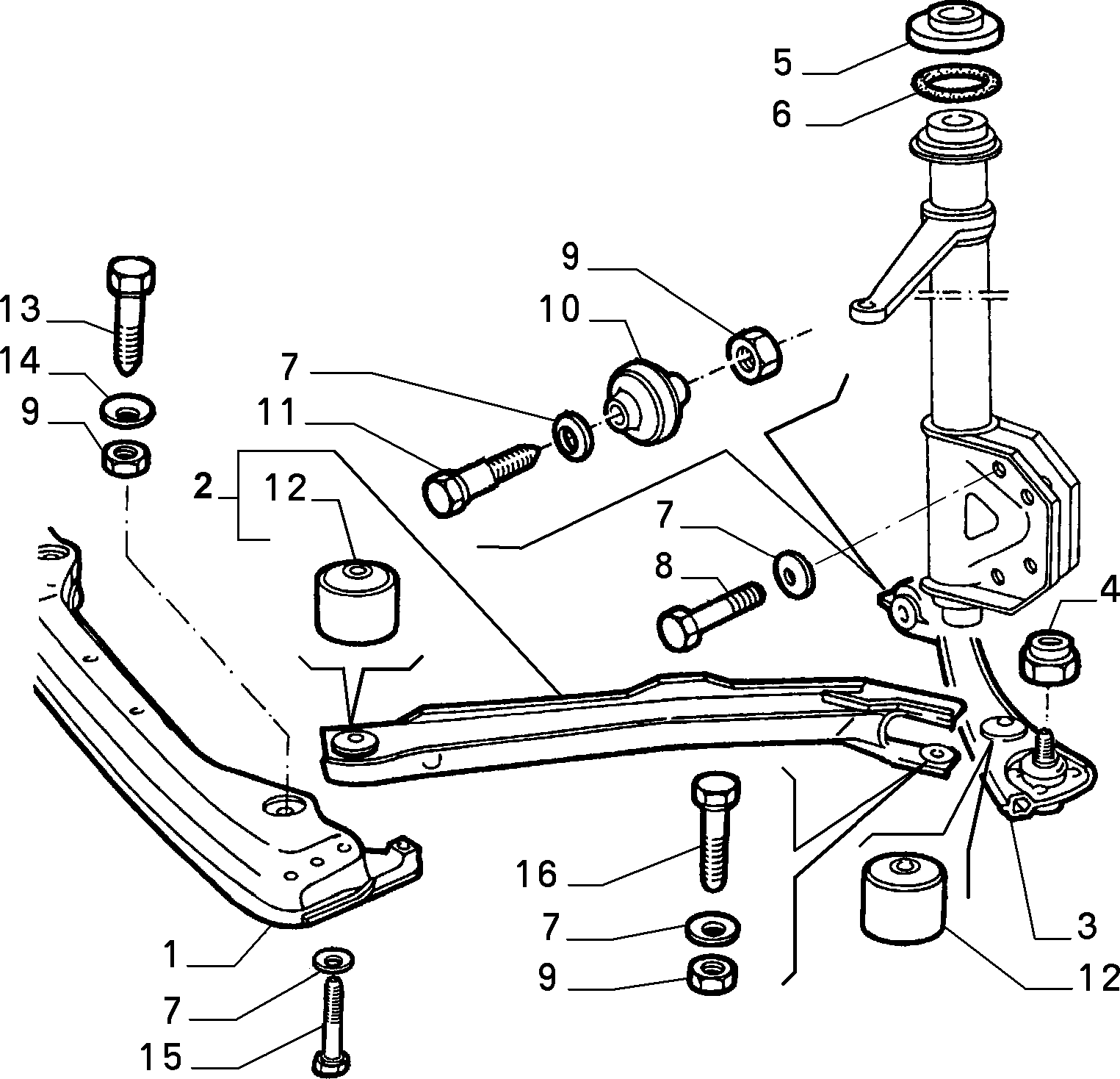 Alfa Romeo 60501394 - Nəzarət Kolu / Arxa Qol furqanavto.az