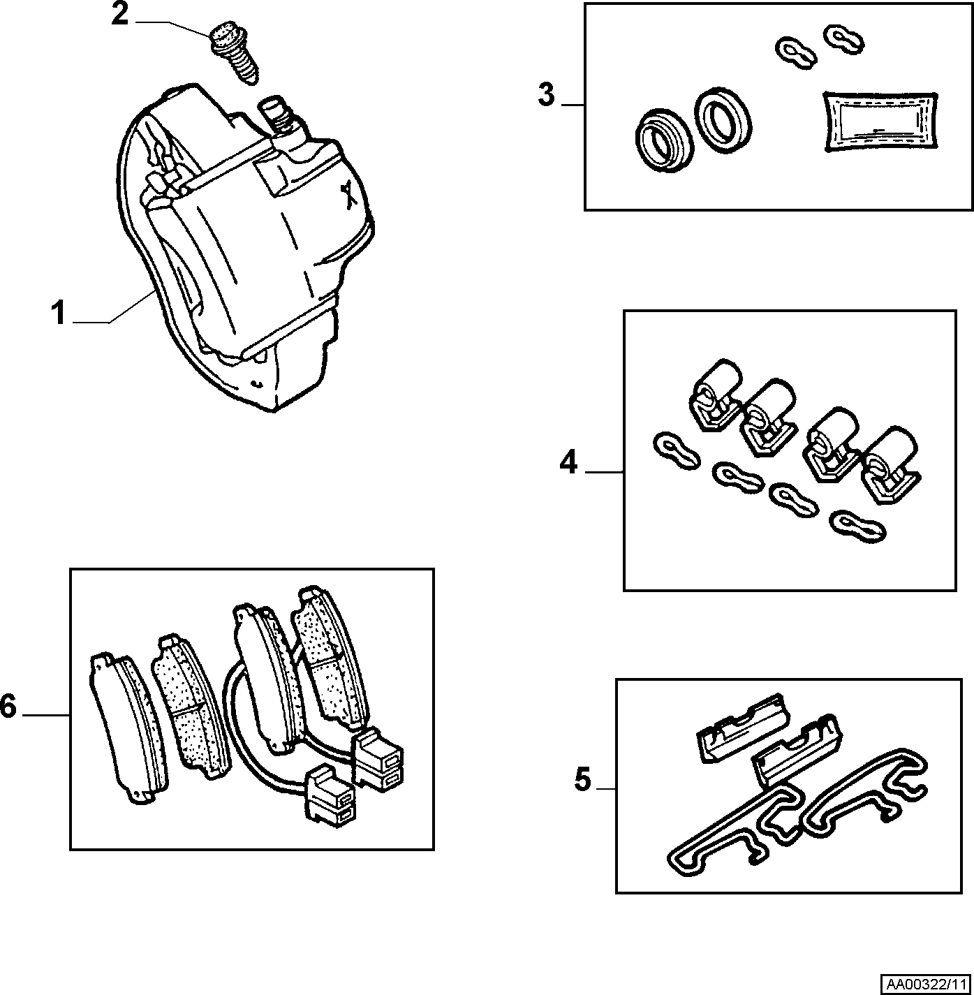 Chrysler 71770970 - Əyləc altlığı dəsti, əyləc diski furqanavto.az