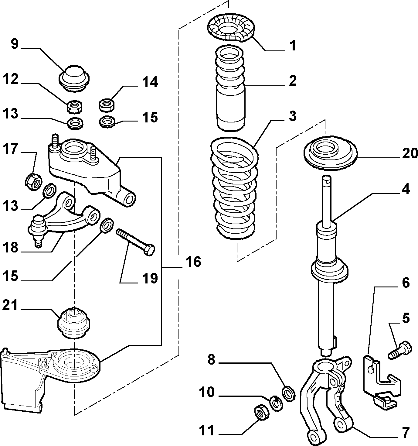 Alfa Romeo 51834094 - Yolun idarəedici qolu furqanavto.az