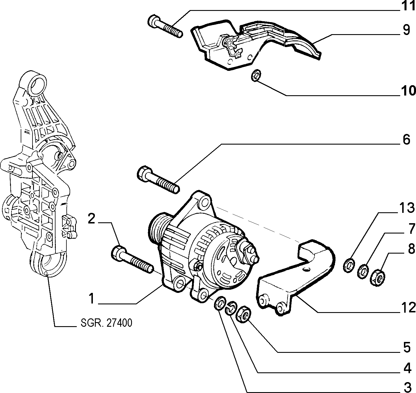 FIAT 60816046 - Alternator furqanavto.az