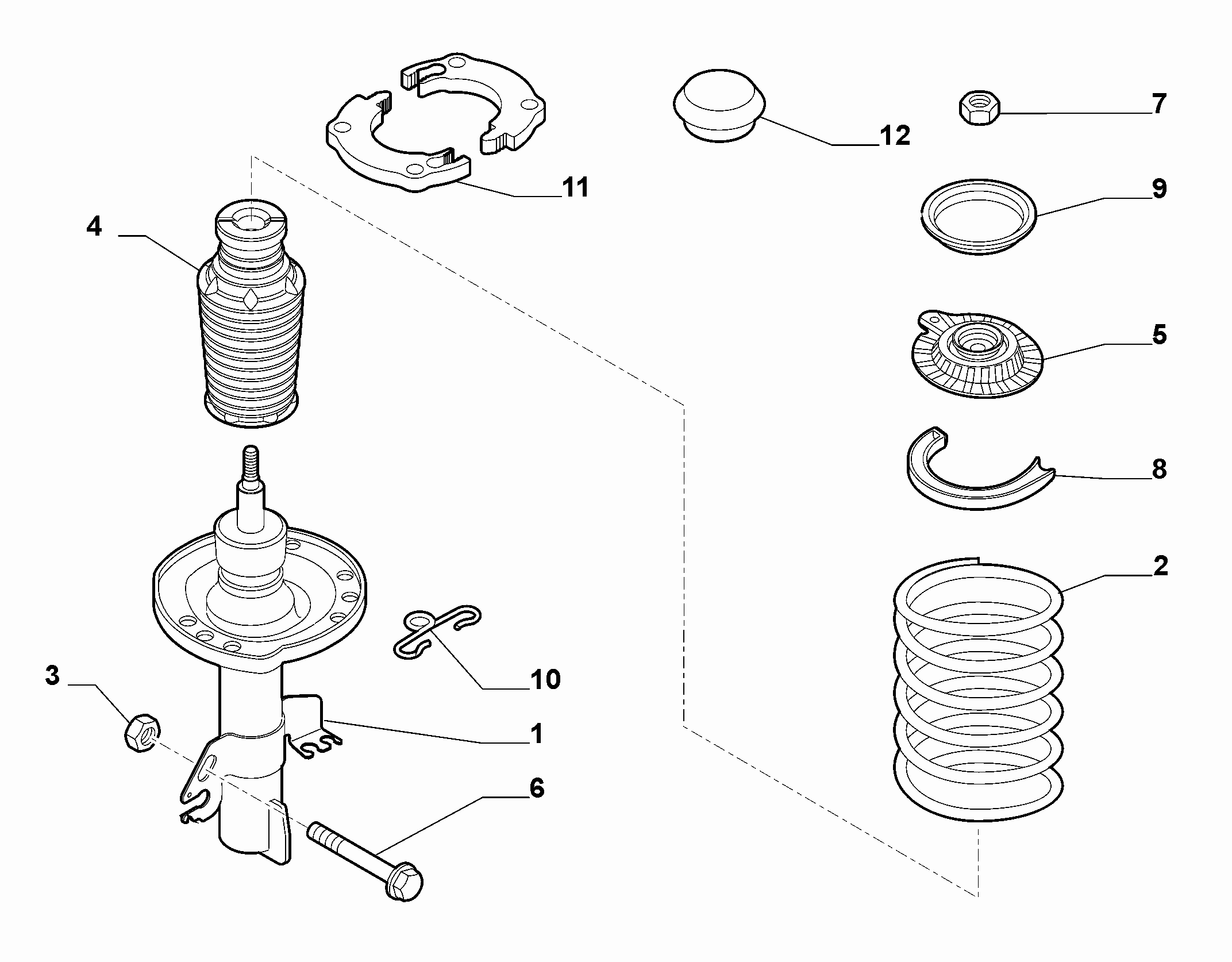 FIAT 50520826 - Toz örtüyü dəsti, amortizator furqanavto.az